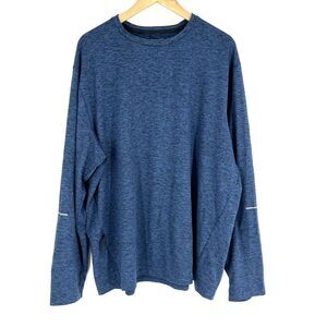 VRST T Shirt Size XXL Mens Blue Accelerate Run Warm Crew Pullover Long Sleeve